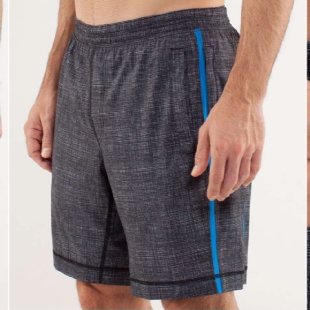 Lululemon Men’s Short Run Response Scratchthattexture White Black Large